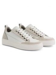 TRAVELIN' Skórzane sneakersy "Caris" w kolorze biało-beżowym rozmiar: 38. Białe obuwie sportowe damskie Travelin', bez zapięcia. Za 346.99 zł.