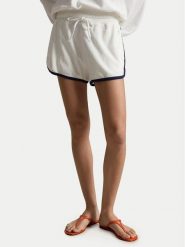 Polo Ralph Lauren Szorty sportowe 211A12956003 Biały Relaxed Fit. Białe spodenki sportowe damskie Polo Ralph Lauren, s, bez wzorów, z bawełny. Za 599.99 zł.