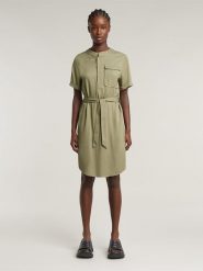 G-Star Sukienka w kolorze khaki rozmiar: XS. Brązowe sukienki damskie G-Star, bez wzorów, z tkaniny, retro, bez ramiączek. Za 195.99 zł.