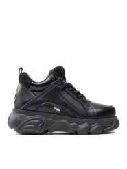 Buffalo Sneakersy Cld Corin 1630394 Czarny. Czarne obuwie sportowe damskie Buffalo, ze skóry, bez zapięcia. Za 379.99 zł.