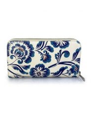 Mila Blu Skórzany portfel "Rovere" w kolorze kremowo-niebieskim - 20 x 11 x 2 cm rozmiar: onesize. Brązowe portfele damskie Mila Blu, bez wzorów, z materiału. Za 154.79 zł.