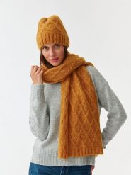 TATUUM Szal w kolorze żółtym - 170 x 43 cm rozmiar: onesize. Żółte szaliki damskie TATUUM, bez wzorów. Za 95.99 zł.