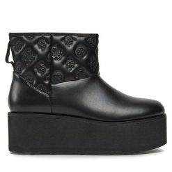 Botki Guess. Czarne botki damskie Guess, bez obcasa, na płaskiej podeszwie, bez zapięcia. Za 719.99 zł.
