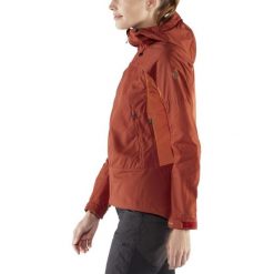 Kurtka turystyczna Abisko Lite Trekking Jacket W - pomarańczowa. Czerwone kurtki sportowe damskie Fjällräven, na zimę, m, bez wzorów, z materiału, bez kaptura. Za 1,191.50 zł.