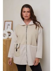 Curvy Lady Kurtka przejściowa w kolorze beżowym rozmiar: 44/46. Brązowe kurtki damskie Curvy Lady, bez wzorów, bez kaptura. Za 140.20 zł.