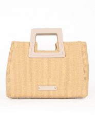 Maison héritage PARIS Skórzana torebka "Jini Paille" w kolorze beżowym - 35 x 25 x 15 cm rozmiar: onesize. Brązowe torebki klasyczne damskie maison héritage PARIS, z materiału, przez ramię, bez dodatków. Za 399.71 zł.