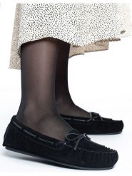 Gooce Skórzane mokasyny "Cordova" w kolorze czarnym rozmiar: 37. Czarne mokasyny damskie Gooce, z wełny, bez obcasa. Za 101.23 zł.