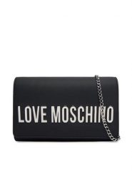 LOVE MOSCHINO Torebka JC4103PP1OKD000B Czarny. Czarne torebki wieczorowe damskie Love Moschino, bez wzorów, ze skóry, bez dodatków. Za 699.99 zł.