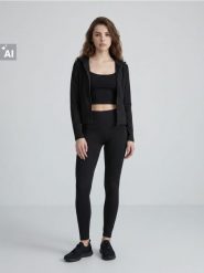 Legginsy sportowe Everyday Active - czarny. Czarne legginsy damskie Sinsay, l, bez wzorów, na fitness i siłownię. Za 39.99 zł.