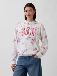 GAP Bluza w kolorze białym rozmiar: L. Białe bluzy damskie GAP, l, bez wzorów, z kapturem. Za 132.98 zł.