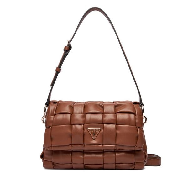 Torebka Guess. Brązowe torebki klasyczne damskie Guess, bez dodatków. Za 359.99 zł.