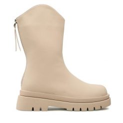Botki DeeZee. Brązowe botki damskie DeeZee, bez obcasa, na płaskiej podeszwie, bez zapięcia. Za 169.99 zł.