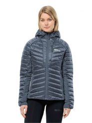 Jack Wolfskin Kurtka pikowana "Routeburn Pro" w kolorze granatowym rozmiar: XL. Niebieskie kurtki damskie Jack Wolfskin, xl, bez wzorów, bez kaptura. Za 461.21 zł.