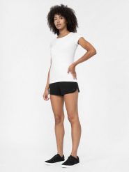 4F Spodenki dresowe damskie S. Niebieskie szorty damskie 4F, bez wzorów, z bawełny. W wyprzedaży za 29.99 zł.