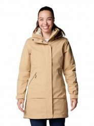 Columbia Kurtka funkcyjna 3w1 "Pulaski II" w kolorze beżowym rozmiar: L. Brązowe kurtki sportowe damskie Columbia, l, bez wzorów, bez kaptura. Za 609.95 zł.