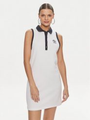 Guess Sukienka codzienna Mylah V4GK02 KBFB2 Biały Bodycon Fit. Białe sukienki damskie Guess, z aplikacjami, z syntetyku, bez ramiączek. Za 189.99 zł.
