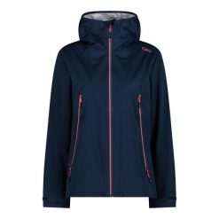 Kurtka z kapturem shell unlimitech damska CMP. Niebieskie kurtki damskie CMP, bez wzorów, z puchu, z kapturem. Za 511.80 zł.