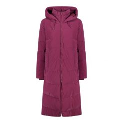 Długa parka damska CMP. Czerwone parki damskie CMP, na zimę, z materiału, z kapturem. Za 670.70 zł.