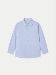 Mayoral Koszula 146 Błękitny Regular Fit. Niebieskie koszule chłopięce Mayoral, bez wzorów, z bawełny, bez kołnierzyka, bez ramiączek. Za 89.99 zł.
