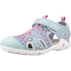 Sandały GEOX J S.WHINBERRY G. C Zielony. Zielone sandały damskie Geox, bez wzorów, z tkaniny, bez obcasa, bez zapięcia. Za 216.99 zł.