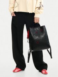 Desigual Plecak 26SAKP43 Czarny. Czarne plecaki Desigual, bez wzorów, ze skóry. Za 489.99 zł.