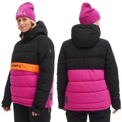 Kurtka kangurka zimowa na narty i snowboard damska O'neill 10K. Brązowe kurtki damskie O'Neill, na zimę, bez wzorów, z poliesteru, bez kaptura. Za 299.00 zł.