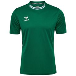 Koszulka Hummel Playful. Zielone koszulki damskie Hummel, bez wzorów, bez kołnierzyka, bez ramiączek. Za 137.00 zł.