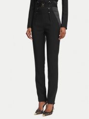 Elisabetta Franchi Spodnie materiałowe PA-180-62E2-V450 Czarny Slim Fit. Czarne spodnie materiałowe damskie Elisabetta Franchi, bez wzorów, z materiału. Za 1,919.00 zł.