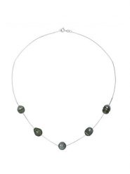 ATELIERS SAINT GERMAIN Srebrny naszyjnik z perłami tahiti - dł. 42 cm rozmiar: onesize. Czarne naszyjniki damskie ATELIERS SAINT GERMAIN, z perłą, srebrne. Za 521.99 zł.