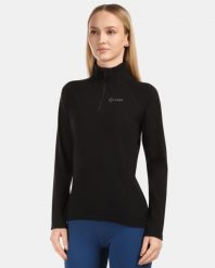 Damska bluza techniczna Kilpi MONTALE-W. Czarne bluzy damskie Kilpi, bez wzorów, z materiału, bez kaptura. Za 370.41 zł.