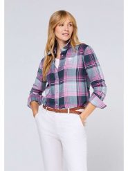 Polo Sylt Koszula - Regular fit - w kolorze jasnoróżowo-turkusowo-granatowym rozmiar: XL. Niebieskie koszule damskie Polo Sylt, xl, bez wzorów, z bawełny, bez kołnierzyka, bez ramiączek. Za 132.67 zł.