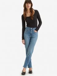 Levi's Dżinsy - Slim fit - w kolorze niebieskim rozmiar: W26/L30. Niebieskie jeansy damskie Levi's, z podwyższonym stanem. Za 193.24 zł.
