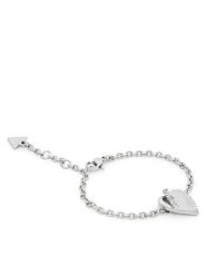 Guess Bransoletka JUBB06 074JW Srebrny. Szare bransoletki damskie Guess, srebrne. Za 231.99 zł.