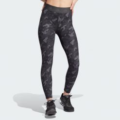 Legginsy treningowe Adidas Techfit Camo 7/8. Szare legginsy damskie Adidas, l, bez wzorów, z materiału. Za 249.00 zł.