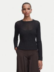 Rinascimento Bluzka CFM0012395003 Czarny Slim Fit. Czarne bluzki damskie Rinascimento, m, bez wzorów, z syntetyku, bez kołnierzyka, bez ramiączek. Za 359.99 zł.
