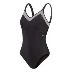 Damski kostium kąpielowy 1-częściowy Speedo Eco Mesh Detail 1p Bla. Czarne stroje jednoczęściowe Speedo, bez wzorów, z meshu. Za 311.00 zł.