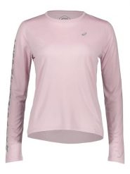 Asics Koszulka funkcyjna "Katakana" w kolorze jasnoróżowym rozmiar: L. Różowe koszulki damskie Asics, l, bez wzorów, z materiału, bez kołnierzyka, bez ramiączek. Za 87.61 zł.