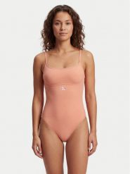 Calvin Klein Swimwear Strój kąpielowy LV00Q61217 Różowy. Czerwone stroje jednoczęściowe Calvin Klein Swimwear, bez wzorów, z syntetyku. Za 389.99 zł.