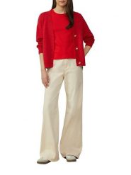 S.Oliver Koszulka w kolorze czerwonym rozmiar: 44. Czerwone koszulki damskie S.Oliver, s, bez wzorów, z bawełny, bez kołnierzyka, bez ramiączek. Za 41.30 zł.