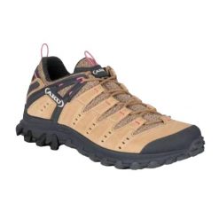 Damskie Buty Turystyczne Alterra Lite GTX Suede. Brązowe obuwie trekkingowe damskie Aku, z gore-texu, bez zapięcia. Za 441.99 zł.