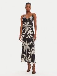 Guess Sukienka koktajlowa W5GK85 WH9C2 Czarny Classic Fit. Czarne sukienki damskie Guess, z aplikacjami, z syntetyku, wizytowe, bez ramiączek. Za 369.99 zł.