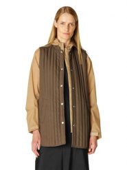 Ilse Jacobsen Kamizelka pikowana w kolorze brązowym rozmiar: 38. Brązowe kamizelki damskie Ilse Jacobsen, bez wzorów, bez kaptura. Za 201.95 zł.