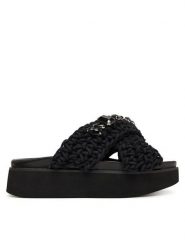 Inuikii Klapki Woven Stones Platform 1004.005.0043 Czarny. Czarne klapki damskie Inuikii, bez wzorów, z materiału, bez obcasa, bez zapięcia. Za 979.99 zł.