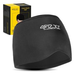 Czapka na migrenę - kompres żelowy na głowę ciepło-zimno 4FIZJO. Czarne czapki damskie 4FIZJO, bez wzorów, z materiału. Za 54.99 zł.