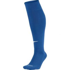 Getry piłkarskie Nike Classic DRI-FIT SMLX. Niebieskie legginsy sportowe damskie Nike, bez wzorów, do piłki nożnej, dri-fit (nike). Za 53.91 zł.