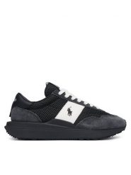 Polo Ralph Lauren Sneakersy 804P15653001 Czarny. Czarne obuwie sportowe damskie Polo Ralph Lauren, ze skóry, bez zapięcia. Za 689.99 zł.