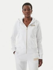 Versace Jeans Couture Bluza 80HAIT00 CF01T Biały Regular Fit. Białe bluzy damskie Versace Jeans Couture, s, bez wzorów, z bawełny, bez kaptura. Za 1,060.99 zł.