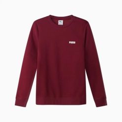 Bluza damska Puma ESS SMALL LOGO CREW FL 68831422. Fioletowe bluzy damskie Puma, m, bez wzorów, z bawełny, bez kaptura. Za 129.94 zł.