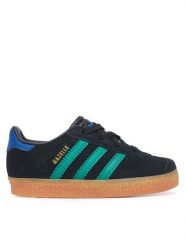 Adidas Sneakersy Gazelle Comfort Closure Elastic Lace KI7139 Czarny. Czarne buty sportowe chłopięce Adidas, ze skóry, bez zapięcia. Za 259.99 zł.
