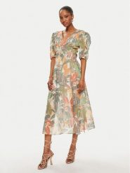 TWINSET Sukienka letnia 241TT2451 Kolorowy Regular Fit. Sukienki damskie Twinset, bez wzorów, z bawełny, bez ramiączek. Za 499.99 zł.